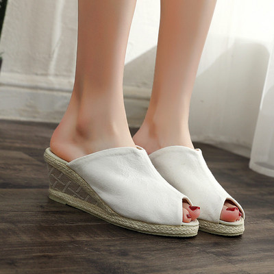 Novi model ženskih casual papuča sa visokim potplatom 7 cm