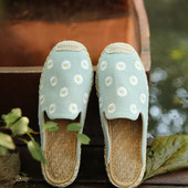 Ženske tekstilne papuče tipa espadrile