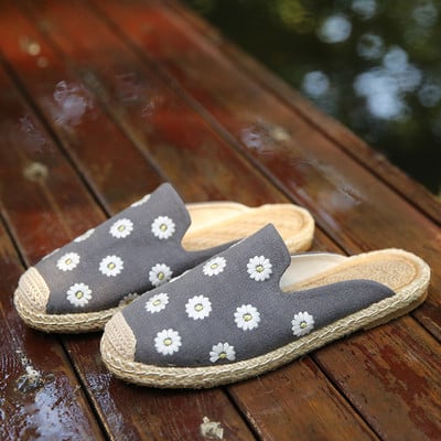 Ženske tekstilne papuče tipa espadrile