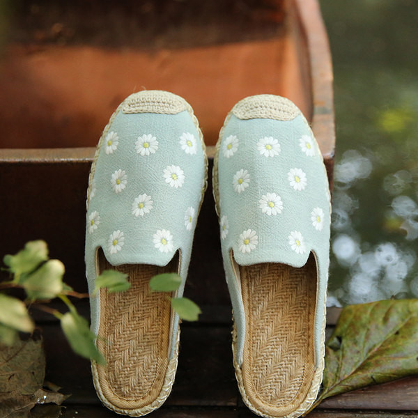 Ženske tekstilne papuče tipa espadrile