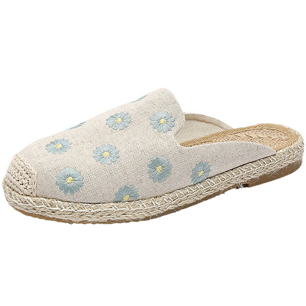 Ženske tekstilne papuče tipa espadrile