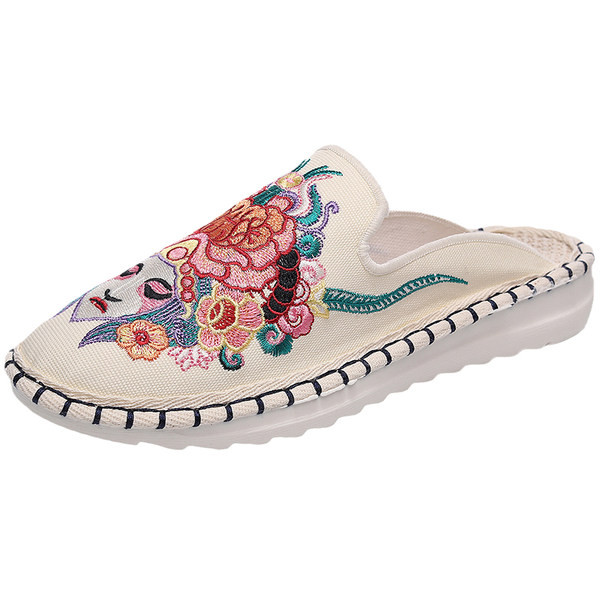 Ležerne papuče s vezom i ravnim potplatom