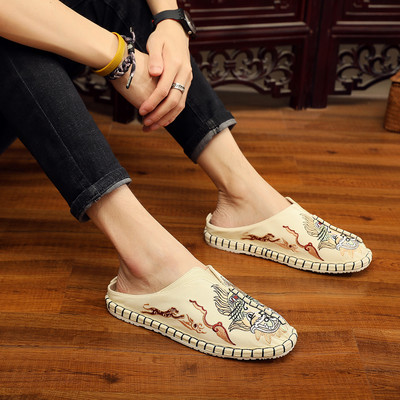 Ženske tekstilne papuče s vezom u boji