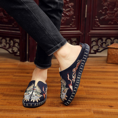 Ženske tekstilne papuče s vezom u boji