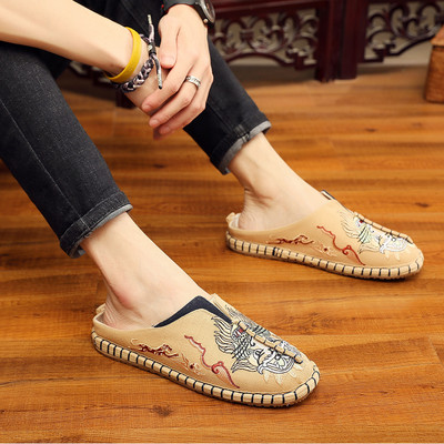 Ženske tekstilne papuče s vezom u boji