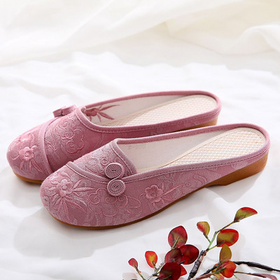 Ležerne ženske papuče s vezom i 3D dekoracijom