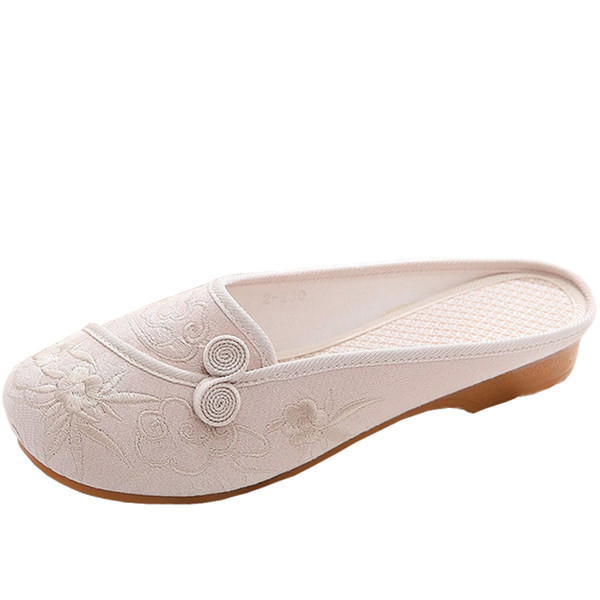 Ležerne ženske papuče s vezom i 3D dekoracijom