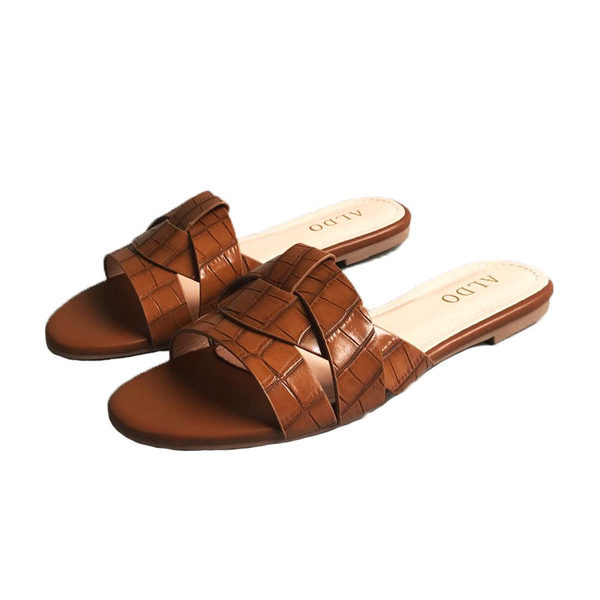 Moderne ženske papuče sa kožnim remenčićima - tri boje