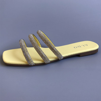 Ženske moderne papuče s kamenčićima