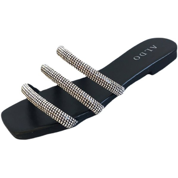 Ženske moderne papuče s kamenčićima