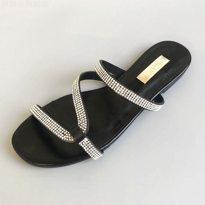 Novi model papuča sa kamenčićima i ravnim đonom