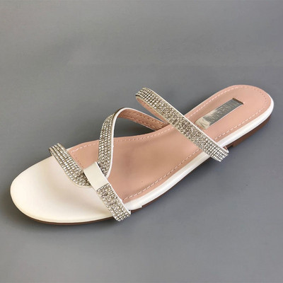 Novi model papuča sa kamenčićima i ravnim đonom