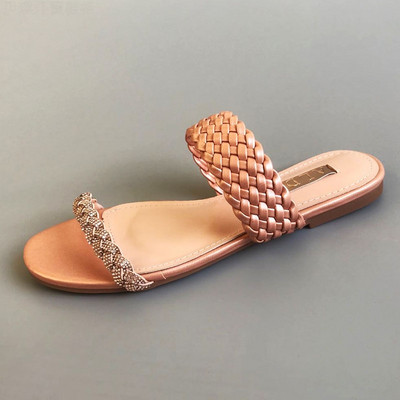 Ljetne ženske papuče sa kamenčićima - tri boje