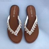 Ženske casual papuče s vrhovima s kamenčićima