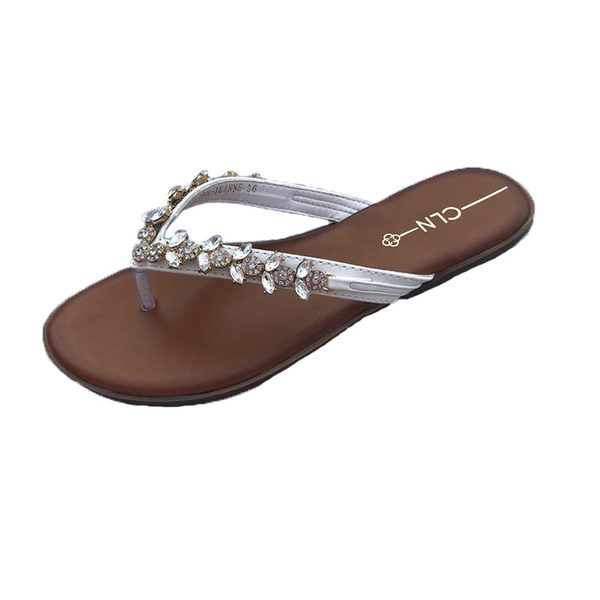 Ženske casual papuče s vrhovima s kamenčićima