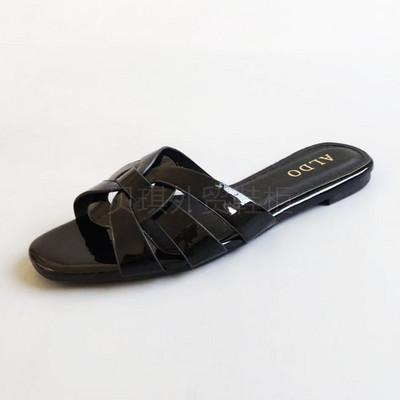 Καλοκαιρινές casual παντόφλες με λουράκια από έκο δέρμα