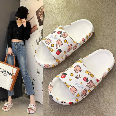 Ženske gumene papuče s printom u boji - različiti modeli