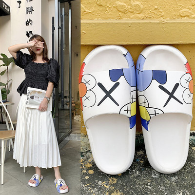 Ženske gumene papuče s printom u boji - različiti modeli