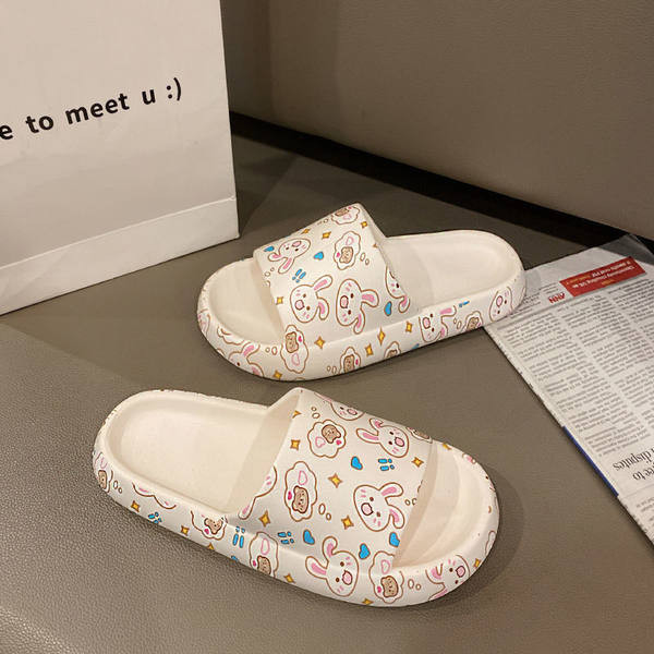 Ženske gumene papuče s printom u boji - različiti modeli