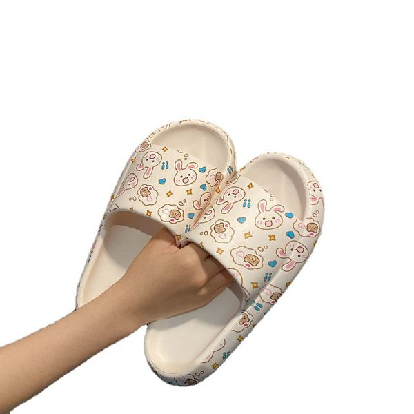 Ženske gumene papuče s printom u boji - različiti modeli