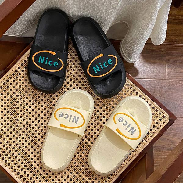 Ženske papuče sa natpisom pogodne za plažu