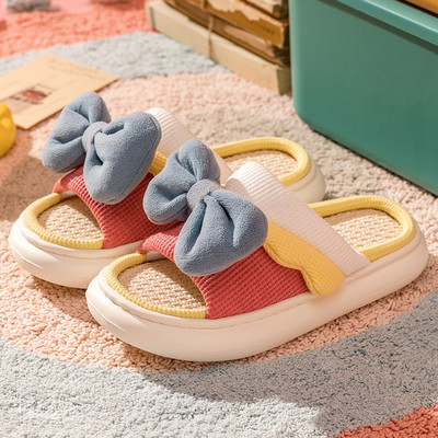 Linased sussid naiste suverõivad kuumad tüdrukud võrk punane INS armsad siseruumides mood sandaalid paksu põhjaga sussid vaigistatud