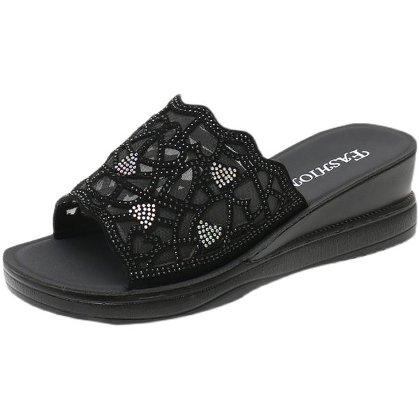 Moderne papuče s platformom 5 cm