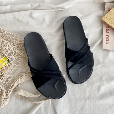 Naiste vabaaja sussid ristrihmadega