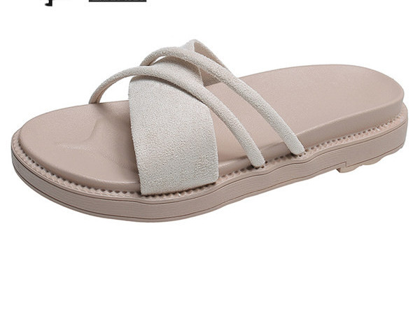 Naiste vabaaja sussid ristrihmadega