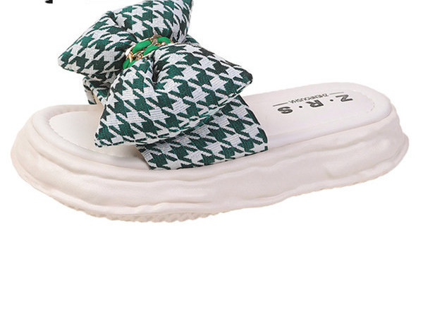 Ženske moderne papuče s visokom platformom 3,5 cm i trakom