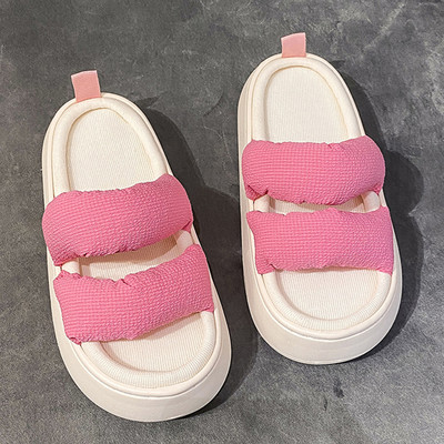 Γυναικείες casual παντόφλες με ψηλή σόλα 4,5 cm