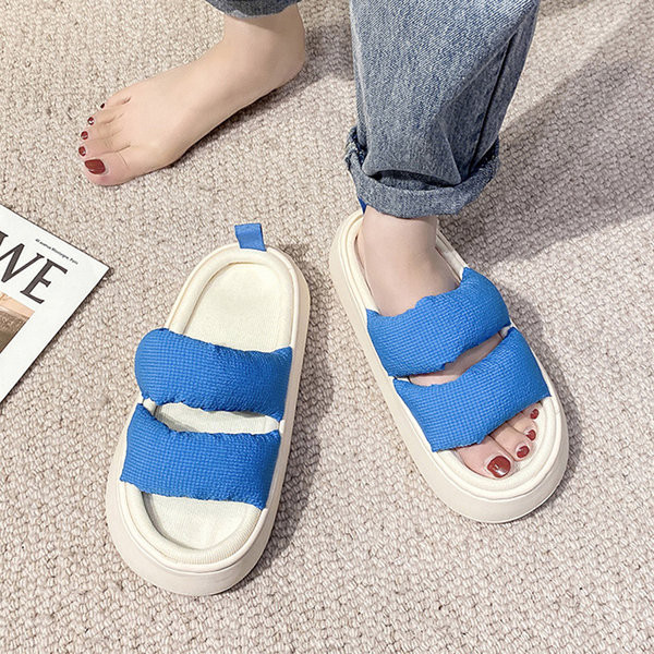 Γυναικείες casual παντόφλες με ψηλή σόλα 4,5 cm