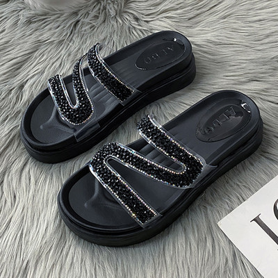 Ženske papuče sa ravnim đonom - u tri boje