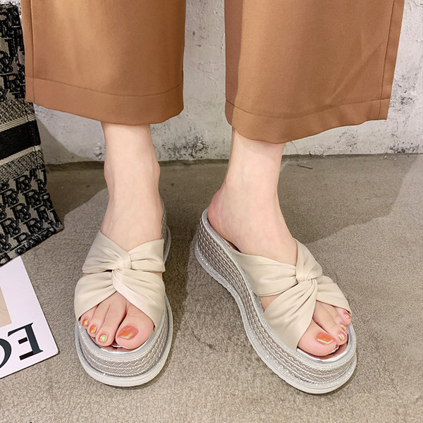 Moderne ženske papuče s visokom platformom 6 cm