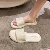 Ležerne ženske papuče s ravnim potplatom