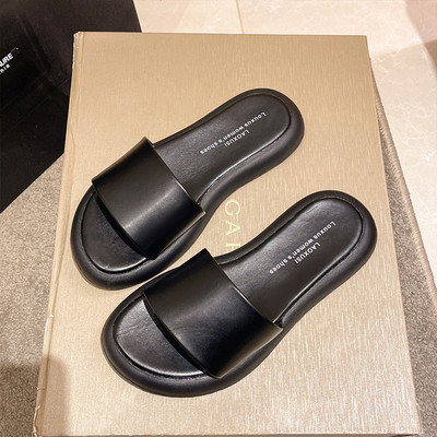 Ležerne ženske papuče s ravnim potplatom