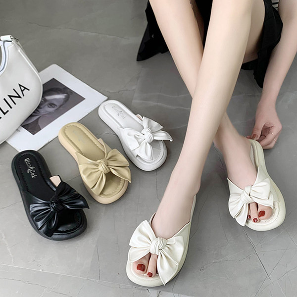 Ежедневни чехли с панделка за жени