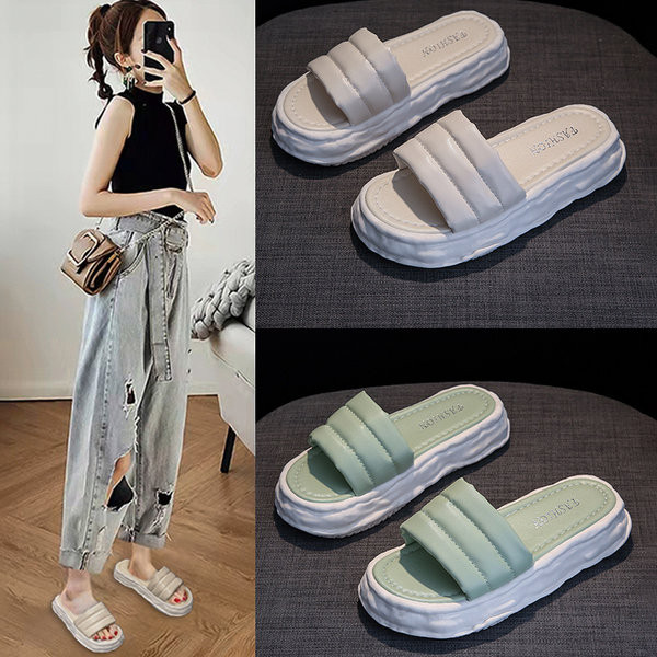 Casual ženske papuče s ravnim potplatom 4 cm