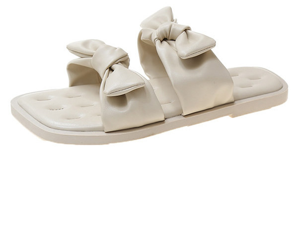 Kasdieninės šlepetės su odiniais dirželiais – trijų spalvų