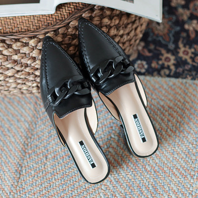 Ženske papuče od umjetne kože na špic