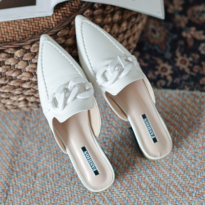 Ženske papuče od umjetne kože na špic