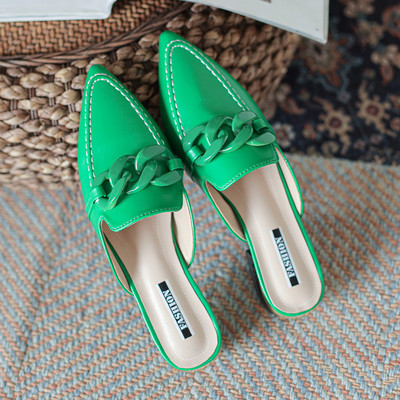 Ženske papuče od umjetne kože na špic