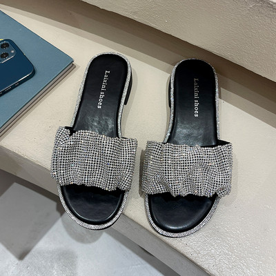 Casual γυναικείες παντόφλες με πέτρες