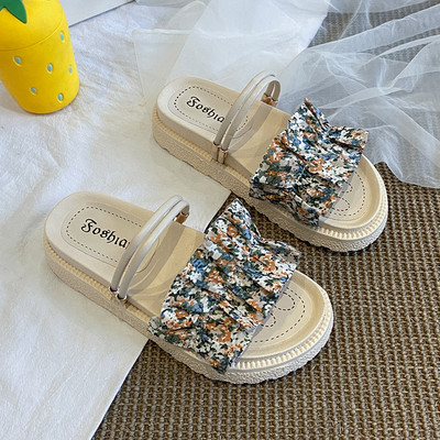 Casual παντόφλες με φλοράλ μοτίβο