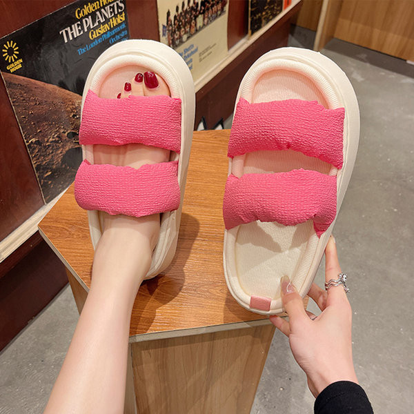 Ženske papuče s platformom i mekanim naramenicama