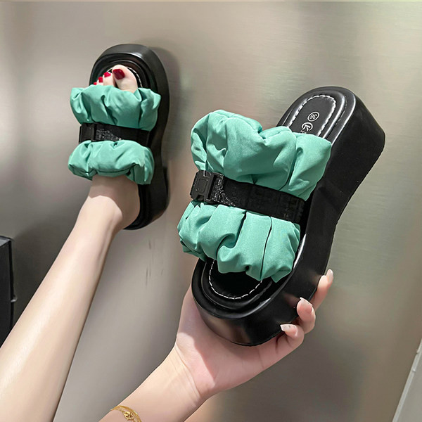 Moderne ženske papuče s visokom platformom 6 cm