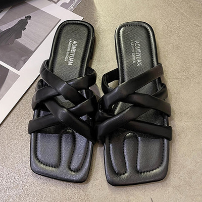 Ležerne ženske papuče s križnim naramenicama