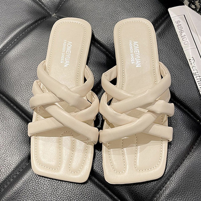 Ležerne ženske papuče s križnim naramenicama