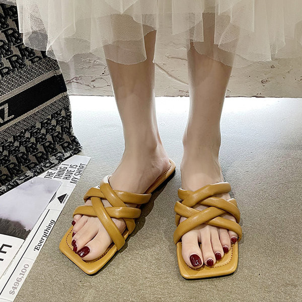 Ležerne ženske papuče s križnim naramenicama