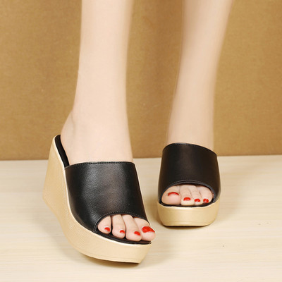 Papuče s platformom za slobodno vrijeme - 8,5 cm